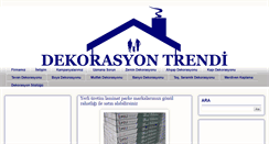 Desktop Screenshot of dekorasyontrendi.com